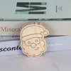 Enfeites de Artesanato de Madeira em Branco Ornaments de Natal Fofos de Madeira para Graffiti DIY Infantil Lascas de Madeira para Graffiti Transfronteiriço