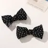 Retro Popular Mismo Estilo Tela Lunares Lazo DIY Lazos Accesorios para el Cabello Ropa Bolsas Zapatos Calcetines Accesorios Accesorios