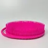 Escova de Banho de Silicone de Grau Alimentício, Escova de Treinamento Tátil para Integração Sensorial de Crianças, Venda Direta da Fábrica, Escova de Banho com Gancho de Silicone