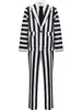 Fantasia de Halloween do Arcanjo Fantasia COS Cosplay do Filme Beetlejuice Terno Listrado