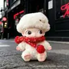 Solo ropa de muñeca: Ropa con colgante Dimoo Diario de recién nacido, lindos animales de dibujos animados, expresiones divertidas, conjunto de overol y sombrero