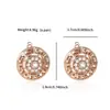 Pendientes de Zirconia Dorados Champagne Rusos de Nuevo Estilo Transfronterizos para Mujer, Elegantes de Estilo Europeo y Americano, Pendientes de Moda y Versátiles