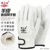 Guantes de soldadura de arco de argón de piel de oveja de primera capa, de piel de vaca, resistentes a altas temperaturas, cortos, anti-escaldaduras, resistentes al desgaste, flexibles, de protección laboral.