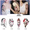 Tatuajes Temporales de Calcomanías de Jugo Herbal de Geisha Japonesa para Mujeres Impermeables de Larga Duración de Gama Alta Coloridos Personalizados Flor en Brazo Brazo Muslo