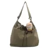 Bolso de Hombro Plegable con Cordón de Nylon Impermeable de Gran Capacidad Transfronterizo para Viajes y Ocio Bolso Bandolera Tipo Cubo