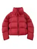 Chamarra Acolchada 90% Pluma de Pato Blanca para Mujer, Estilo Corto, Moda Invierno 2026, Chaqueta Puffer Nube Petite, Abrigo Engrosado