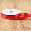 Rolo Grande 80 Jardas 2,5cm Fita de Poliéster Inglês Flor Fita para Embalagem de Presente Fita DIY Buquê Embalagem de Bolo
