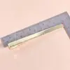 Pinza de pico de pato 6/7/8cm pasador para el pelo diy clip inferior pinza dorada y plateada pasador rectangular material hecho a mano pinza lateral pinza de metal