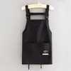 Delantal Impermeable Estilo Coreano con Logo Personalizado Cocina Hogar Jardinería al Aire Libre Catering Delantal Elegante Ropa de Trabajo Especial