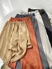 Pantalones Rectos de Verano Frescos Estilo Chino, Doble Cara Suave de Acetato, Satén de Seda de Hielo con Textura, para Mujer, Transpirables y con Sensación Helada