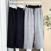Pantalones Rectos Gruesos de Pana con Bloques de Color Casuales de Talla Grande para Otoño e Invierno 100 kg Pantalones Largos Versátiles para Mujeres de Talla Grande 8797