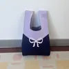 Bolsa de Tricô Outono e Inverno Nova Bolsa de Mão Bolsa Transversal Bolsa Colete Bolsa de Mão de Nicho Bolsa de Presente de Mão Bolsa de Tricô