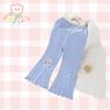 2026 Novo Estilo Calça Flare Infantil Desenho Animado Fofa Princesa Calça de Tela Casual Versátil Estilosa Calça Longa para Bebês