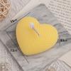 Vela de aromaterapia tejida con forma de amor, regalo hecho a mano, decoración creativa para el hogar, accesorios de fotografía, regalo de boda