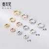 Plata S925 chapada 1.6 línea anillo a presión material diy anillo cerrado anillo de conexión accesorios de joyería al por mayor Q0145