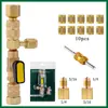Herramienta de Extracción de Válvula de Aire Acondicionado de Coche, Válvula de Refrigeración Doméstica, Herramienta de Extracción de Válvula de Refrigerante, Herramienta de Retención de Flúor sin Fugas