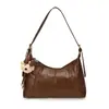 Bolso de mano de nicho estilo coreano, nueva colección otoño 2026, bolso de hombro y bolso cruzado casual de color sólido de alta calidad