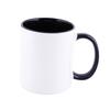 Recubrimiento por transferencia térmica asa redonda color interior blanco taza diy impresión de fotos logotipo taza de cerámica personalizada color interior Taza