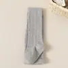 Novas leggings de algodão tricotado de outono para crianças, meias-calças finas com listras verticais e padrão de estrelas, calças da moda estilo coreano