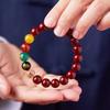 Pulsera Imperial de Arena Cinabrio para Hombres, Pulsera de los Cinco Dioses de la Riqueza para Mujeres, Regalo de la Suerte para el Año de Nacimiento