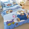 Set de Cuatro Piezas con Estampado de Dibujos Animados de Disney de Algodón Puro Nuevo 2026