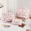 Bolsa de Maquiagem Grande Capacidade de Alta Qualidade, Multifuncional, Multiestilo, Bolsa de Armazenamento Fresca e Simples, Necessaire Portátil Casual e Simples