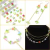 Hojas de Tulipán, Flores, Cuentas, Materiales de Cuentas Hechos a Mano para Bricolaje para Mejores Amigas Durante la Temporada de Graduación, Accesorios para Pendientes y Collares