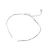 Pulseira de corrente osso de cobra de prata s925 semiacabada ouro branco contas vestíveis material para acessórios de prata para pulseira DIY