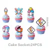 Decoraciones Desechables para Fiesta Temática de Béisbol Helado Transfronterizo Platos para Helado Vasos de Papel Servilletas de Papel Juego de Manteles