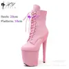 Venta Caliente 20cm Europeas y Americanas Sexy Gamuza Tacón Alto Zapatos para Pole Dance Odio Tiangao Tienda Nocturna Modelo de Coche Show Botas Mujer