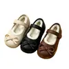 Sapatos de Pelúcia Mary Jane Princesa para Meninas Outono Inverno Jardim de Infância Menina Sola Macia Laço Fecho Mágico Pantufas Quentes