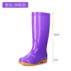 Zapatos de Agua Cálidos de Cuatro Estaciones Caña Media Antideslizantes Zapatos de Lluvia Estilo Coreano Botas de Lluvia para Mujer Impermeables Zapatos para Lavado de Autos Moda Zapatos de Trabajo para Cocina