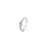 Pinzas para Oreja Retorcidas Sin Perforación Zirconia Negra Amanecer de Primavera, Estilo Dulce y Fresco Único, Aros Pequeños Dobles con Incrustaciones de Diamantes