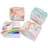 Nueva Caja de Dulces caja integrada para galletas 4 en 1 lindo unicornio caja portátil para llevar en la mano caja para pastel