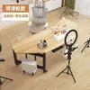 Mesa de Computador, Mesa para Streamer, Ajustável em Altura, Mesa de Computador Móvel, Mesa de Escritório para Streamer, Suporte para Monitor, Estação de Trabalho Rotativa