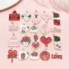 Envelope de Carta de Amor Rosa Choque Transfronteiriço Perfume de Amor Chocolate Dia dos Namorados Acessórios de Liga DIY Pingente Colar