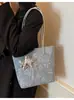 Bolso de Mujer Transfronterizo, Bolso de Viaje Estampado para el Día a Día, Gama Alta, Versátil, Bolso de Viaje, Gran Capacidad, Bolso Tote Estilo Relajado