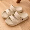 Sandalias de moda de doble tira para mujer, calzado de verano para exteriores a la moda, nuevo modelo 2026 sandalias de playa para damas