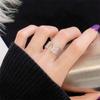 Nuevo Anillo Tejido con Diamantes de Estilo Fragante con Apertura de Circonita Lujo Ligero Diseño de Nicho de Gama Alta Joyería Simple para Mujeres