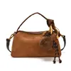 Bolso de Mujer 2026 Nuevo Otoño/Invierno Terciopelo Escarchado Bolso de Mano Retro Casual para el Trabajo Bolso Almohada de Hombro Único Cruzado Pequeño