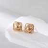 Aretes de Aro Liso, Aretes de Metal, Hebillas para Oreja, Aretes de Diseño de Nicho, Aretes de Estilo Cool, Aretes Elegantes de Moda Personalizados