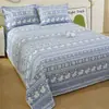 Juego de Sábanas de Algodón Grueso de Cuatro Estaciones, Juego de Tres Piezas Incluyendo Sábana y Fundas de Almohada, Adecuado para Dormitorios de Estudiantes, Esterilla Refrigerante de Algodón Original, Entrega Directa