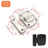 Pestillo sin perforación, Cerradura de puerta de aleación de zinc, Cerrojo de puerta antirrobo para baño y dormitorio, Cerradura visible, Hebilla de pestillo, Disponible en varios colores