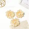 Flores de Dália Simuladas de 7,5cm em Camadas Múltiplas Acessórios para Chapéu DIY Acessórios de Roupa Decoração de Fundo para Parede de Flores de Casamento