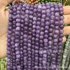 Vendas Diretas da Fábrica Contas Soltas de Cristal Dragão Roxo Contas Redondas de Jade Dragão Roxo Contas Semiacabadas Acessórios de Joalheria DIY Atacado