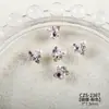 Decoraciones Brillantes para Uñas con Acabado, con Pedrería de Cristal de Alta Calidad con Forma de Huevo de Paloma, Pedrería con Forma de Azúcar Hielo y Pequeños Accesorios para Uñas Portátiles