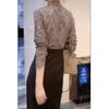 Mai9018 Da Ai Mei Yi Yuan 2026 Primavera Nova Moda Conjunto de Duas Peças Camisa Básica Decote V Saia Bodycon Justa para Mulheres