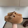 Pantuflas Cerradas de Suela Gruesa para Mujer 2026 Nuevo Estilo Otoño que Aumentan la Altura Casual Moda Tendencia Retro Slip-On Medias Pantuflas