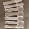 Cuchara Pequeña de Madera, Espátula Pequeña de Madera, Cuchara para Sales de Baño, Cucharadita de Té, Cuchara para Polvo de Medicina, Cuchara para Leche en Polvo, Cucharadita de Té de Madera con Mango Corto de Madera de Haya, Diseño Creativo de Madera Maciza