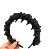 Diadema de Malla Plegada Coreana Ultra-Hada, Suave, de Alta Gama, con Dientes, Antideslizante, Corona Alta, Diadema Elegante, Pinza para el Cabello, Goma para el Cabello